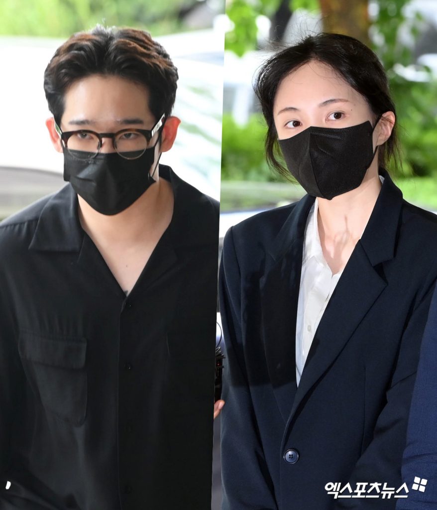 Nam-Tae-hyun-and-his-ex-lover-Park-Shi-hyun-appear-in-court 