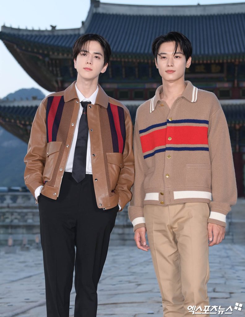 TheBoyz-Younghoon-Juyeon-Gucci-Cruise-2024-Fashion-Show-PHOTO