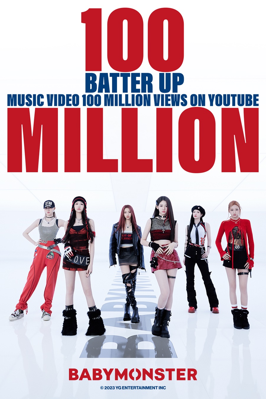 BABYMONSTER「BATTER UP」、デビュー曲最短期間1億ビュー突破