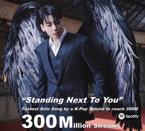 BTSジョングク「Standing Next to You」、Spotify3億ストリーミング突破